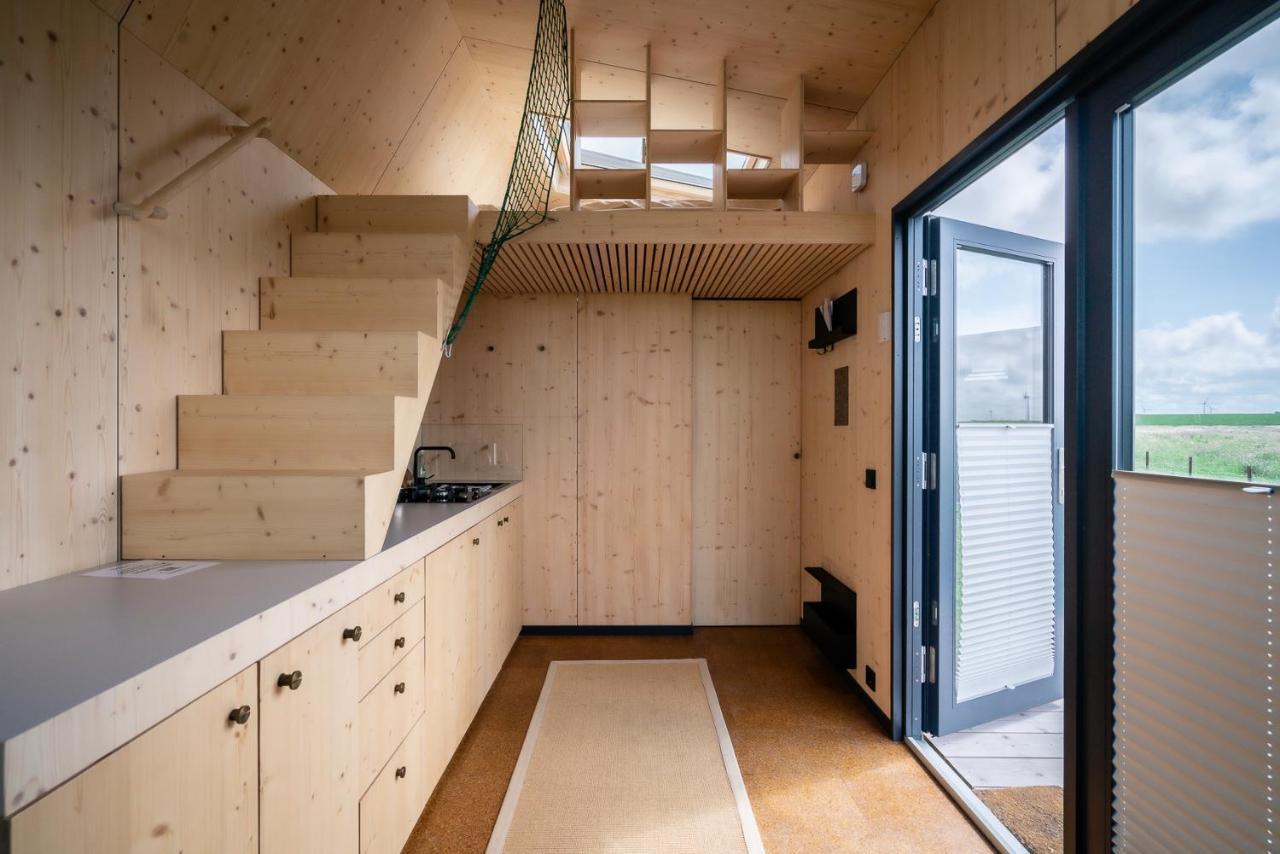 Tiny House Pioneer 18 Zur Meerseite - Green Tiny Village Harlesiel كاروليننسيل المظهر الخارجي الصورة