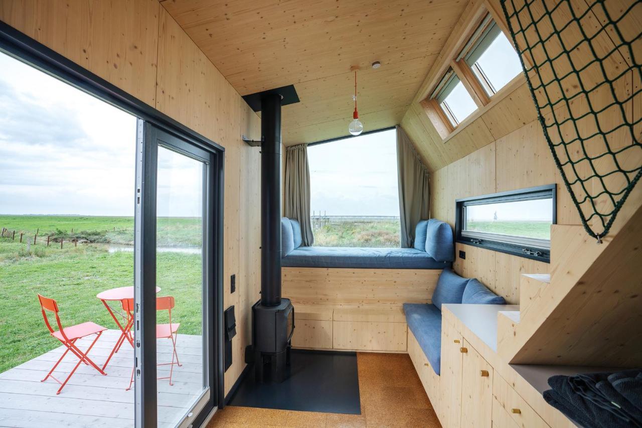 Tiny House Pioneer 18 Zur Meerseite - Green Tiny Village Harlesiel كاروليننسيل المظهر الخارجي الصورة